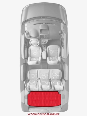 ЭВА коврики «Queen Lux» багажник для Toyota Estima Hybrid